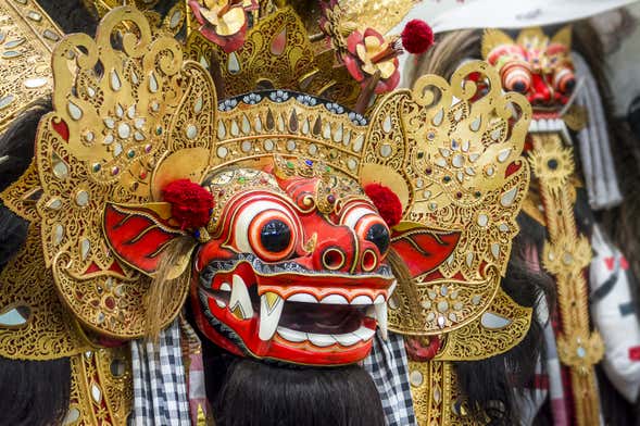 Espetáculo de dança Barong em Batubulan