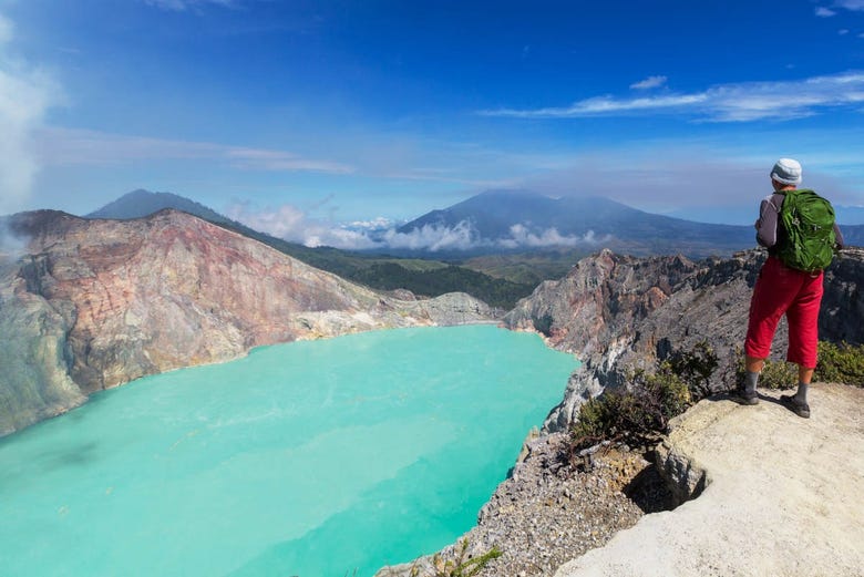 Cratera Ijen, na ilha de Java