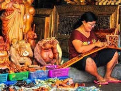 Artista no mercado tradicional